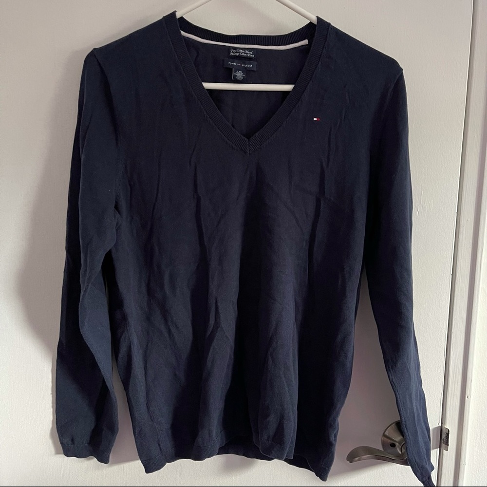 v neck tommy hilfiger sweater